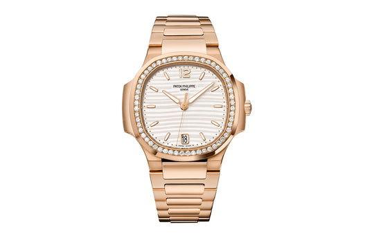 Patek Philippe Replica Watch Nautilus Ladies Automatic Watch, 18k Rose Gold and Diamonds, 35,2mm, 7118/1200R-001