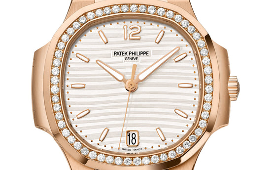 Patek Philippe Replica Watch Nautilus Ladies Automatic Watch, 18k Rose Gold and Diamonds, 35,2mm, 7118/1200R-001