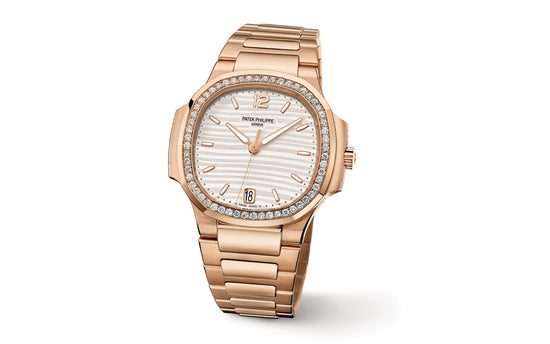 Patek Philippe Replica Watch Nautilus Ladies Automatic Watch, 18k Rose Gold and Diamonds, 35,2mm, 7118/1200R-001