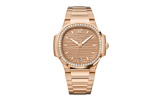 Patek Philippe Replica Watch Nautilus Ladies Automatic Watch, 18k Rose Gold and Diamonds, 35,2mm, 7118/1200R-010