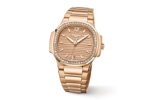 Patek Philippe Replica Watch Nautilus Ladies Automatic Watch, 18k Rose Gold and Diamonds, 35,2mm, 7118/1200R-010