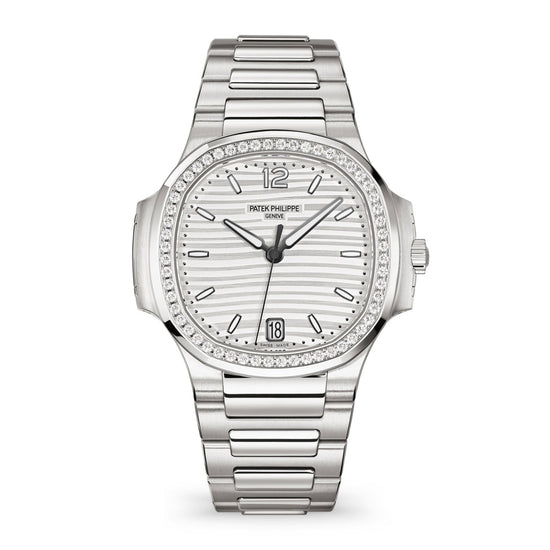 Patek Philippe Replica Watch Nautilus Ladies Automatic Watch, Stainless Steel and Diamonds, 35,2mm, 7118/1200A-010