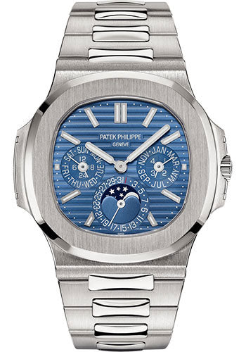 Patek Philippe Replica Watch Nautilus Perpetual Calendar Watch, 18k White Gold, 40mm, 5740/1G-001