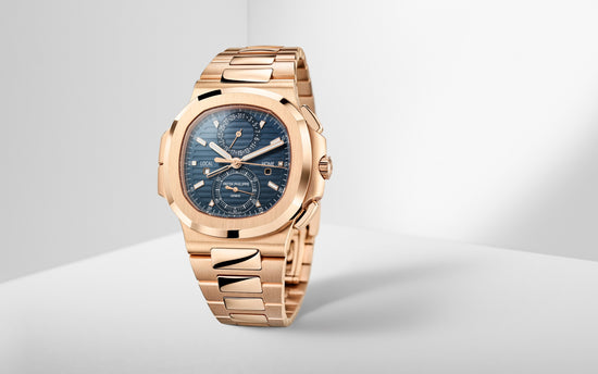 Patek Philippe Replica Watch Nautilus Travel Time Chronograph Watch, 18k Rose Gold, 40,5 mm, 5990/1R-001