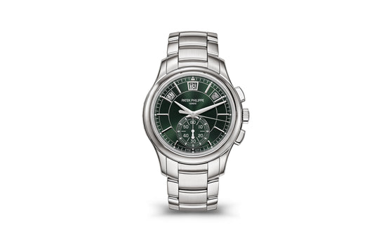 Patek Philippe Replica Watch Sports Complication, Stainless Steel, Flyback Chronograph with Annual Calendar 42mm, 5905/1A-001