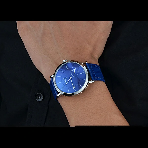 Piaget Altiplano Silver Case Blue Dial Blue Leather Bracelet new60518
