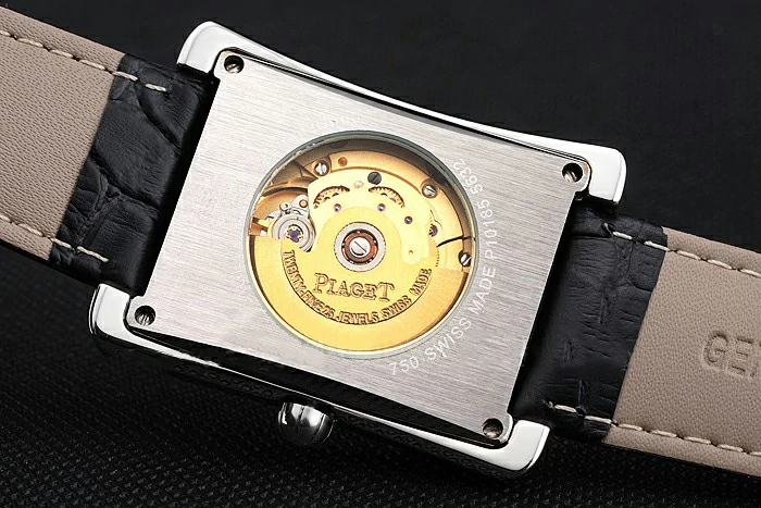 Piaget Emperador Tourbillon Skeleton Rose Gold Diamond Case Black Leather Bracelet new124558