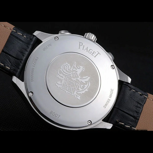 Piaget Gouverneur Chronograph Stainless Steel White Dial new59895