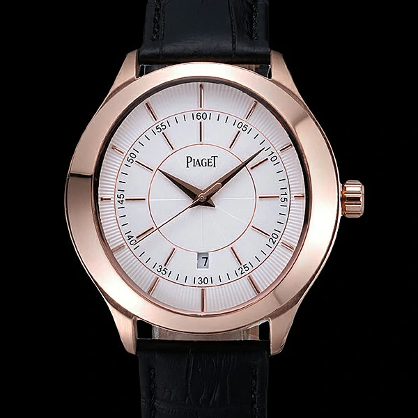 Piaget Gouverneur Rose Gold White Dial new59896