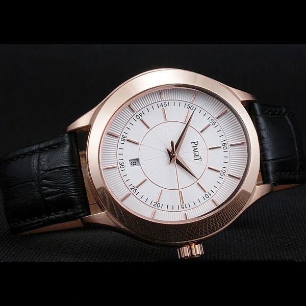 Piaget Gouverneur Rose Gold White Dial new59896