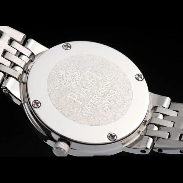 Piaget Traditional Stainless Steel Case Double Studded Minute Markers Silver Dial new58235
