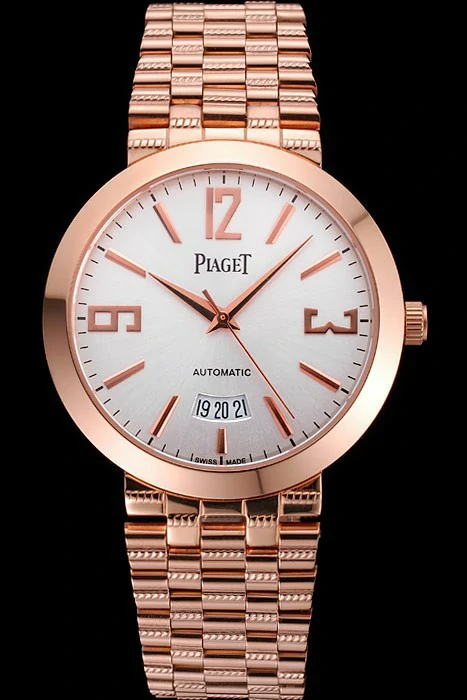 Piaget Traditional White Dial Gold Case Gold Stainless Steel Strap new121268