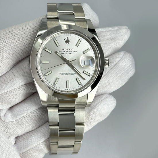 Pre-owned 2022 Rolex Replica Watch Datejust 41 Oystersteel 126300-0003