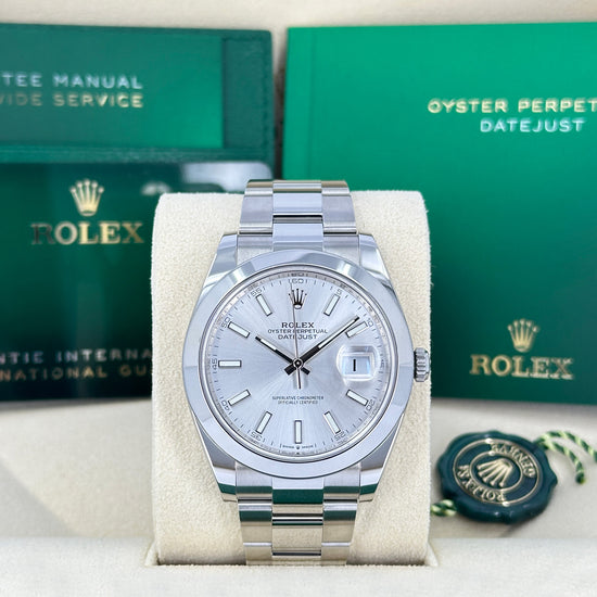 Pre-owned 2022 Rolex Replica Watch Datejust 41 Oystersteel 126300-0003