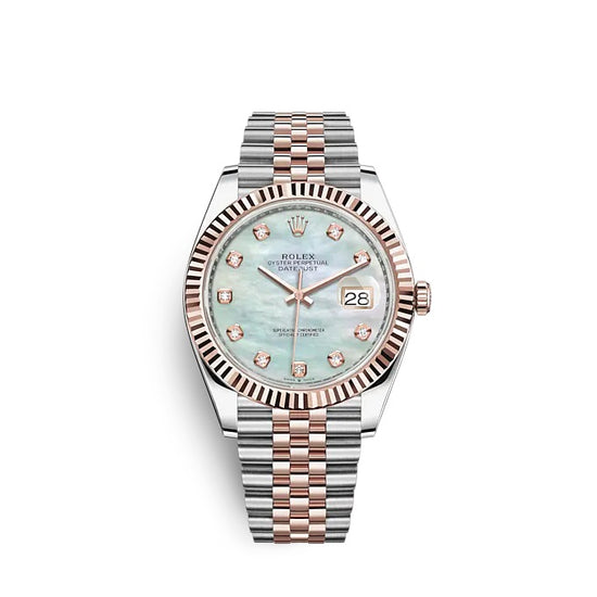 Pre-owned 2024Rolex Replica Watch Datejust 41 Oystersteel and Everose gold 126331-0014