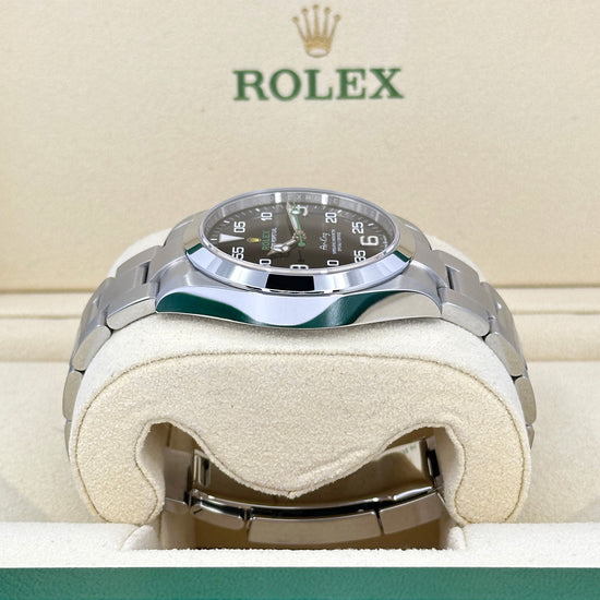 Pre-owned Rolex Replica Watch, Air-king, Black Arabic dial, 40mm, Oystersteel, Smooth, Oyster, 116900-0001