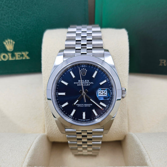 Pre-owned Rolex Replica Watch Datejust 41, Oystersteel, 41mm, Jubilee, 126300-0002