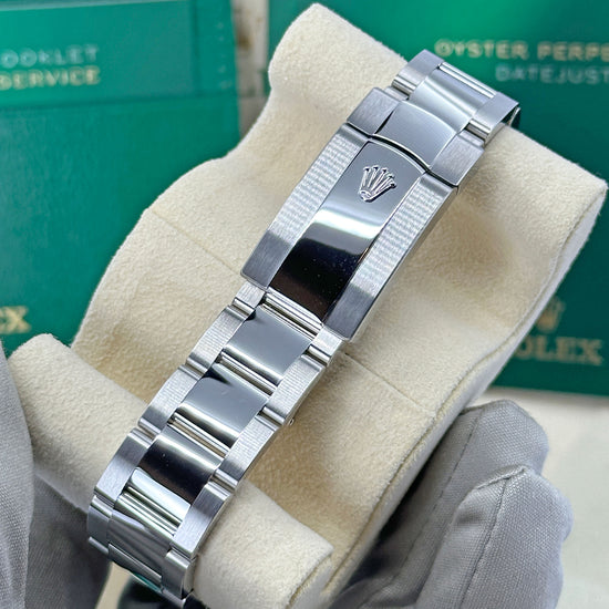 Pre-owned Rolex Replica Watch Datejust 41 Oystersteel and 18k White Gold 41mm Bright Black Dial Oyster, 126334-0017