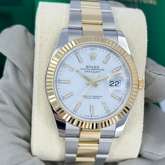 Pre-owned Rolex Replica Watch Datejust 41 Oystersteel and yellow gold 126333-0015