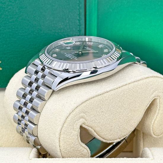 Pre-Owned Rolex Replica Watch Datejust 41, Slate diamond Dial, 41mm, 126334-0006 (2022/2023)