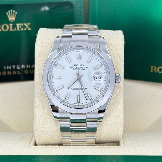 Pre-owned Rolex Replica Watch Datejust 41, Stainless Steel, 41mm, 126300-0005