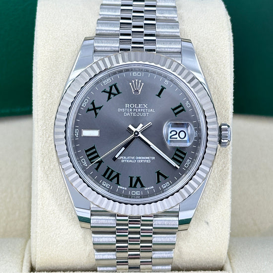 Pre-owned Rolex Replica Watch Datejust 41, Stainless Steel and 18k White Gold, 41mm, 126334-0022