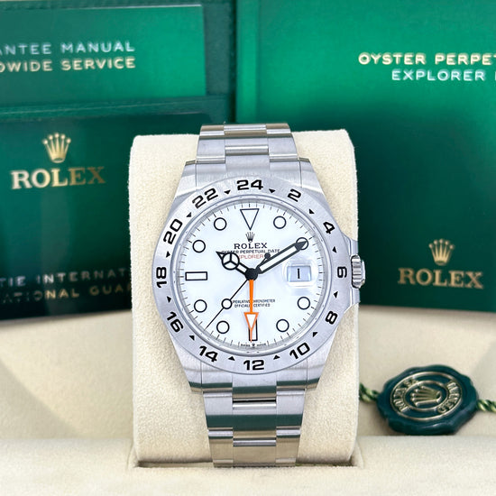Pre-owned Rolex Replica Watch Explorer II, Oystersteel, 42mm, White dial, Oyster, 226570-0001