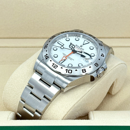 Pre-owned Rolex Replica Watch Explorer II, Oystersteel, 42mm, White dial, Oyster, 226570-0001