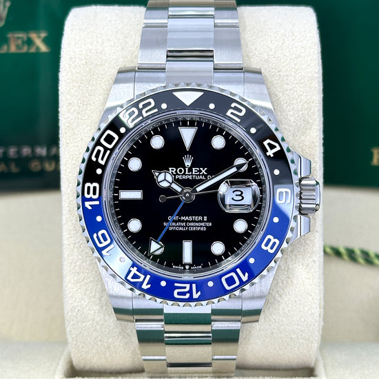 Pre-owned Rolex Replica Watch GMT-Master II Oystersteel 126710BLNR-0003