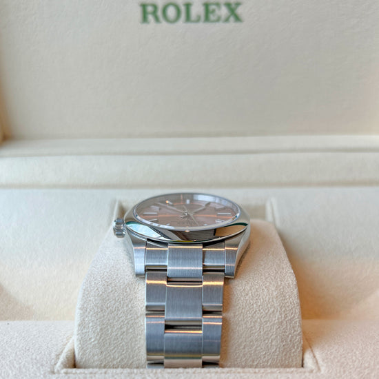 Pre-owned Rolex Replica Watch, Oyster Perpetual Ladies, Pink Dial, 34mm, Oystersteel, 124200-0004