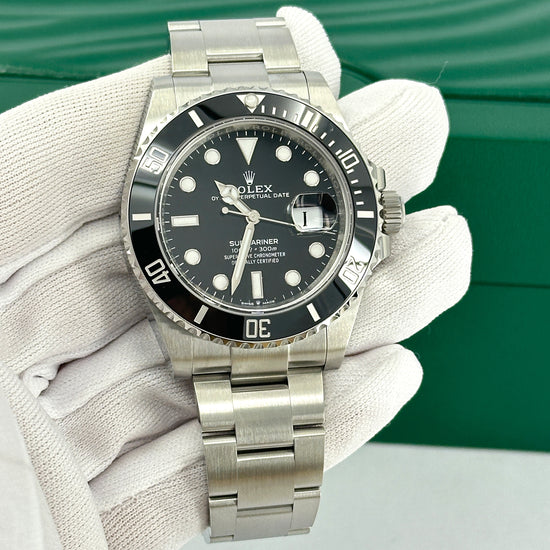 Pre-owned Rolex Replica Watch, Submariner Date 41, Stainless Steel, Black Ceramic, Black dial, 41mm, Oyster, 126610ln-0001
