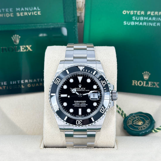 Pre-owned Rolex Replica Watch, Submariner Date 41, Stainless Steel, Black Ceramic, Black dial, 41mm, Oyster, 126610ln-0001