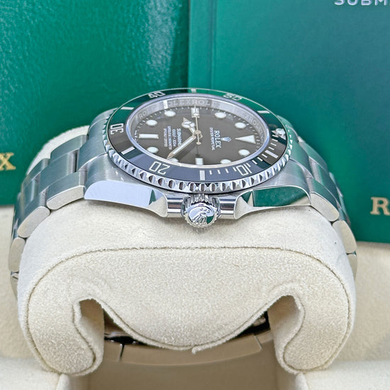 Pre-owned Rolex Replica Watch Submariner No Date 41, Stainless Steel, Black dial, 124060-0001