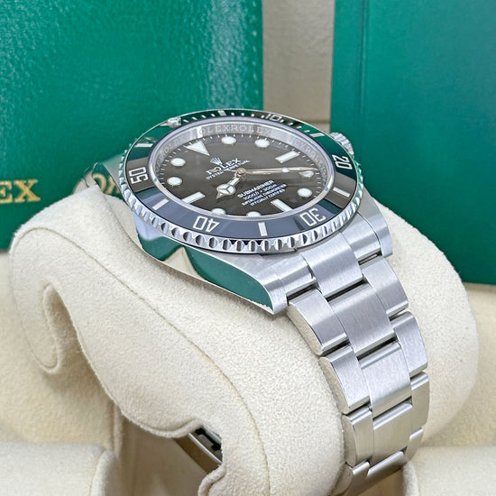 Pre-owned Rolex Replica Watch Submariner No Date 41, Stainless Steel, Black dial, 124060-0001