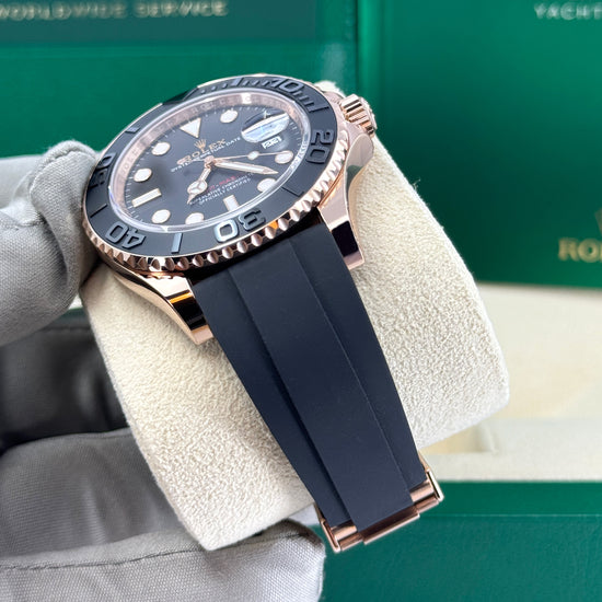 Pre-owned Rolex Replica Watch Yacht-Master 40, 18k Everose Gold, 40mm, 126655-0002