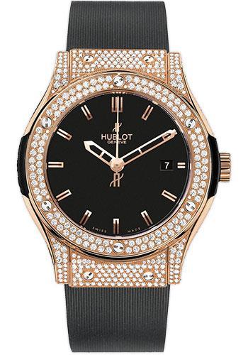 Replica Hublot Classic Fusion 42mm Gold Pav Watch 542.PX.1180.RX.1704