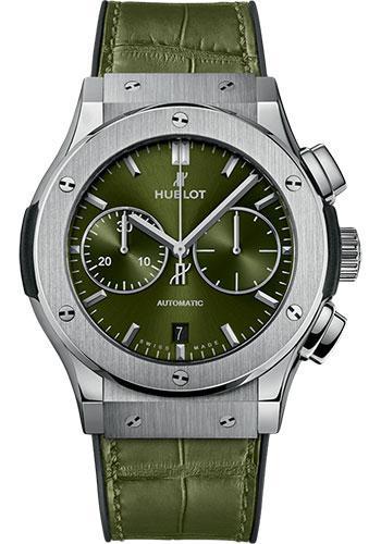 Replica Hublot Classic Fusion 45mm Chronograph Titanium Watch 525.NX.0170.LR