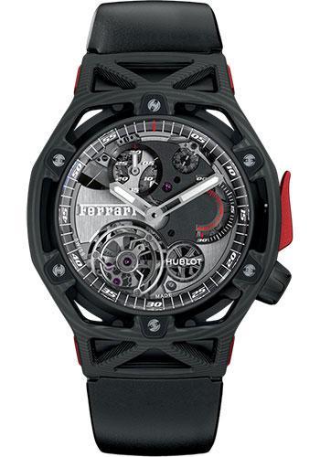 Replica Hublot Techframe Ferrari Tourbillon Chronograph Carbon Watch 408.QU.0123.RX