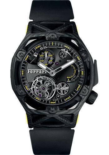 Replica Hublot Techframe Ferrari Tourbillon Chronograph Carbon Watch 408.QU.0129.RX