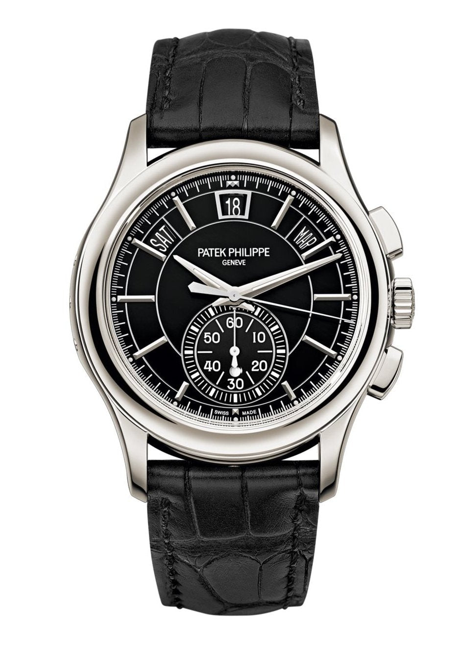 Replica Patek Philippe 5905P Annual Calendar Flyback Chronograph Platinum 42mm Automatic Luxury Watch