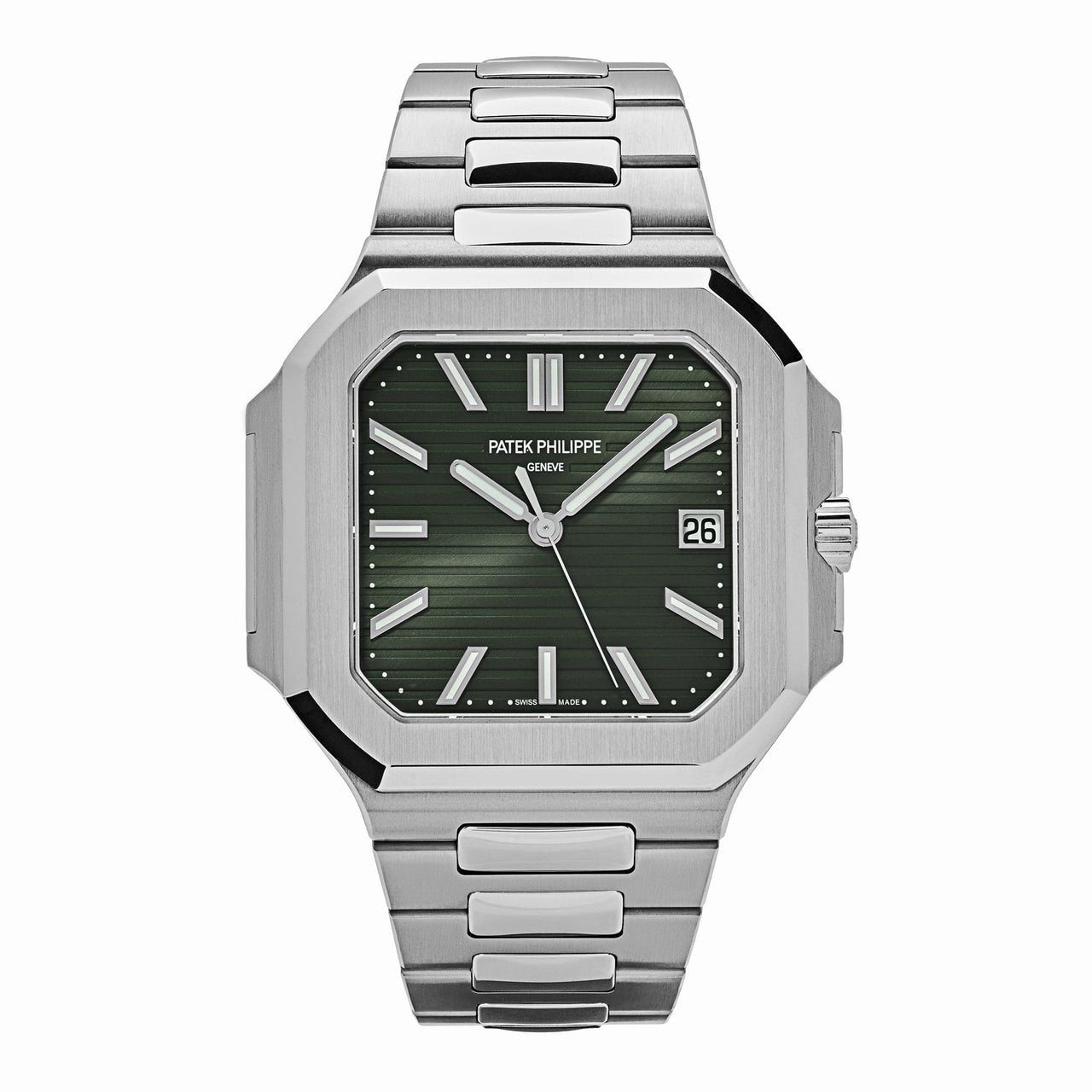 Replica Patek Philippe Cubitus 5821/1A-001 Stainless Steel Green Dial