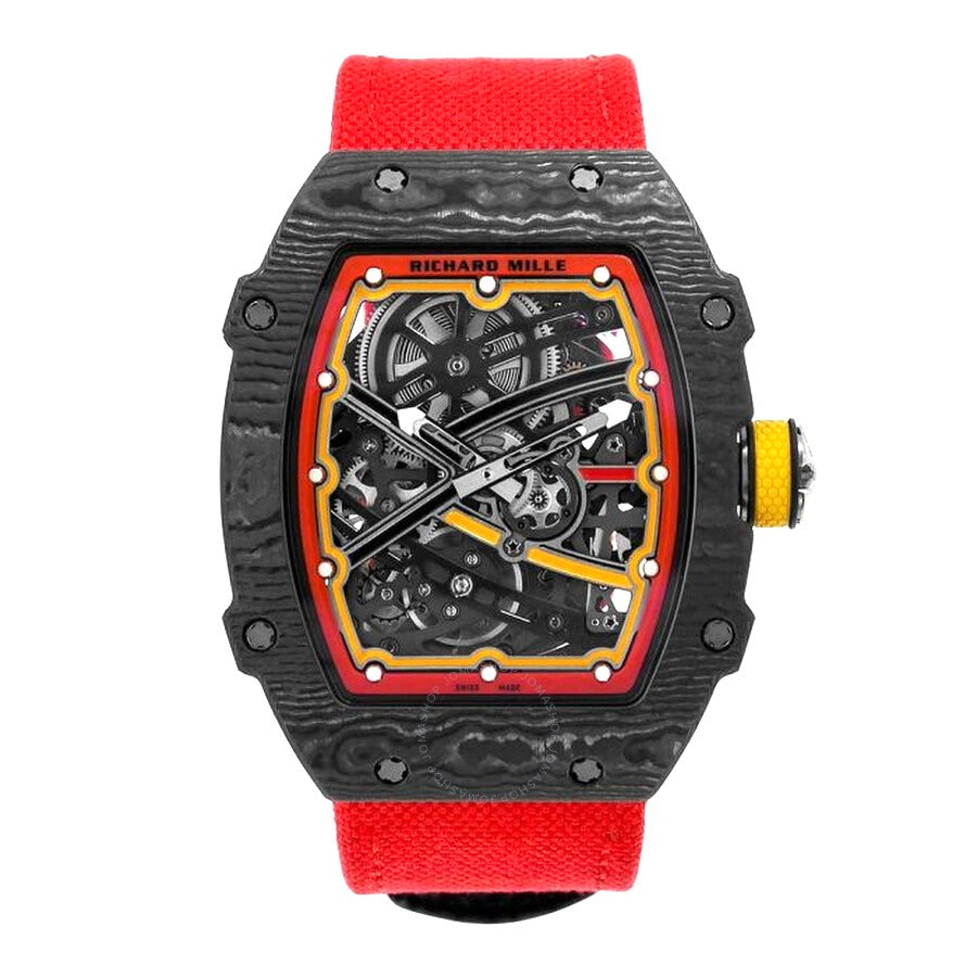 Replica Richard Mille RM 67-02 Automatic Men's Watch Item No. RM67-02 Alexander Zverev Black/Red / Unworn