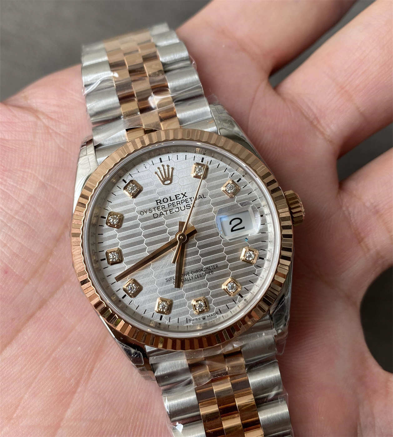 Replica Rolex Datejust 36 m126231-0033 – Silver Dial Jubilee Bracelet (VS Factory)
