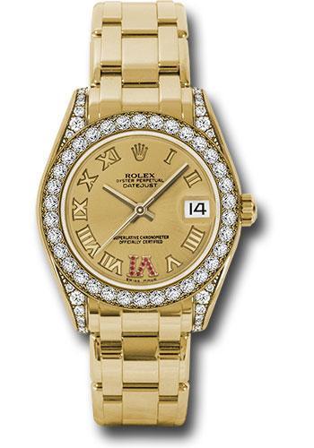 Replica Rolex Datejust Pearlmaster 34mm Watch: 81158 chrr