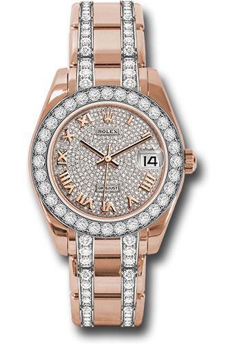 Replica Rolex Datejust Pearlmaster 34mm Watch: 81285 dprdp
