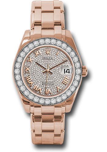 Replica Rolex Datejust Pearlmaster 34mm Watch: 81285 dprp