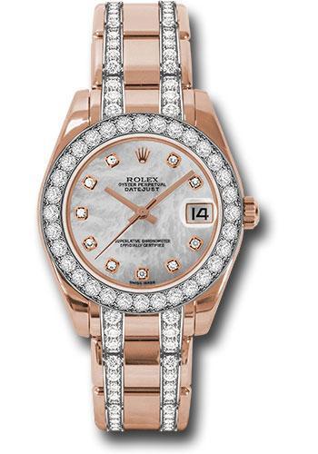 Replica Rolex Datejust Pearlmaster 34mm Watch: 81285 mddp