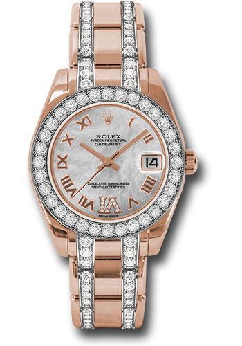 Replica Rolex Datejust Pearlmaster 34mm Watch: 81285 mdrdp