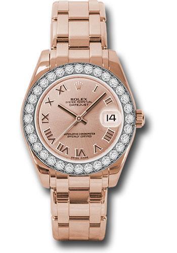 Replica Rolex Datejust Pearlmaster 34mm Watch: 81285 prp