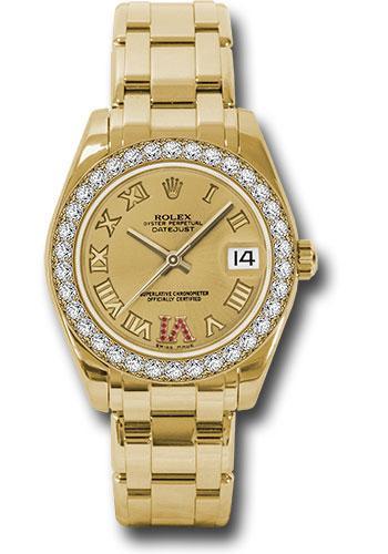 Replica Rolex Datejust Pearlmaster 34mm Watch: 81298 chrr